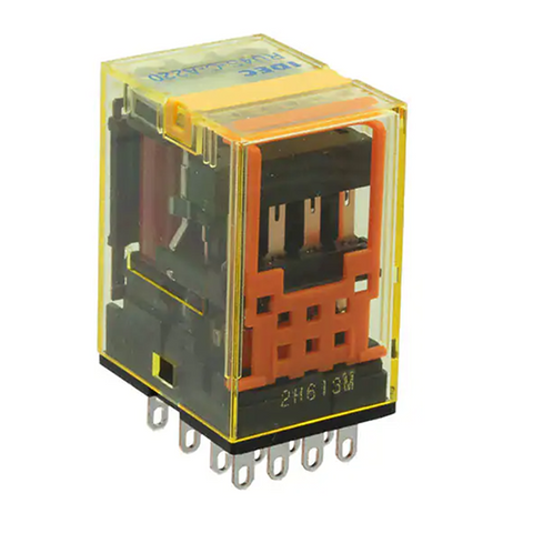 IDEC Power Relay 10A DPDT 24VDC W/LED Lamp Model# RU2S-C-D24