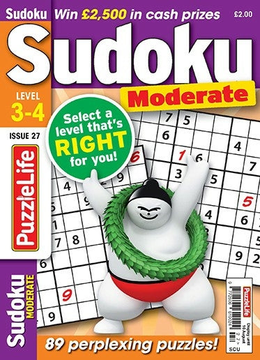 PuzzleLife Sudoku Moderate 3-4 - Agenda Bookshop