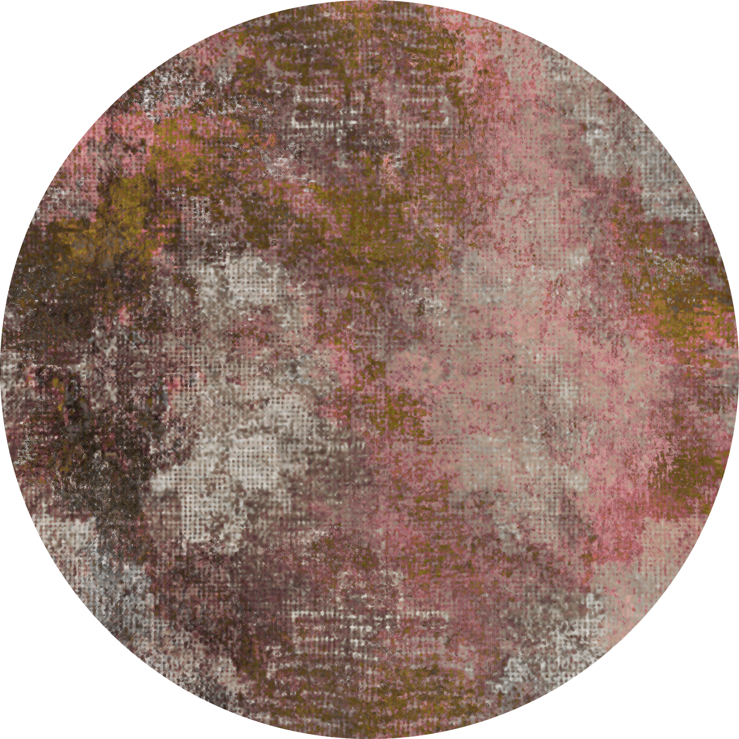 Moooi Carpets - Rond Vloerkleed Erosion Round Rosegold Soft Yarn - 250 cm rond