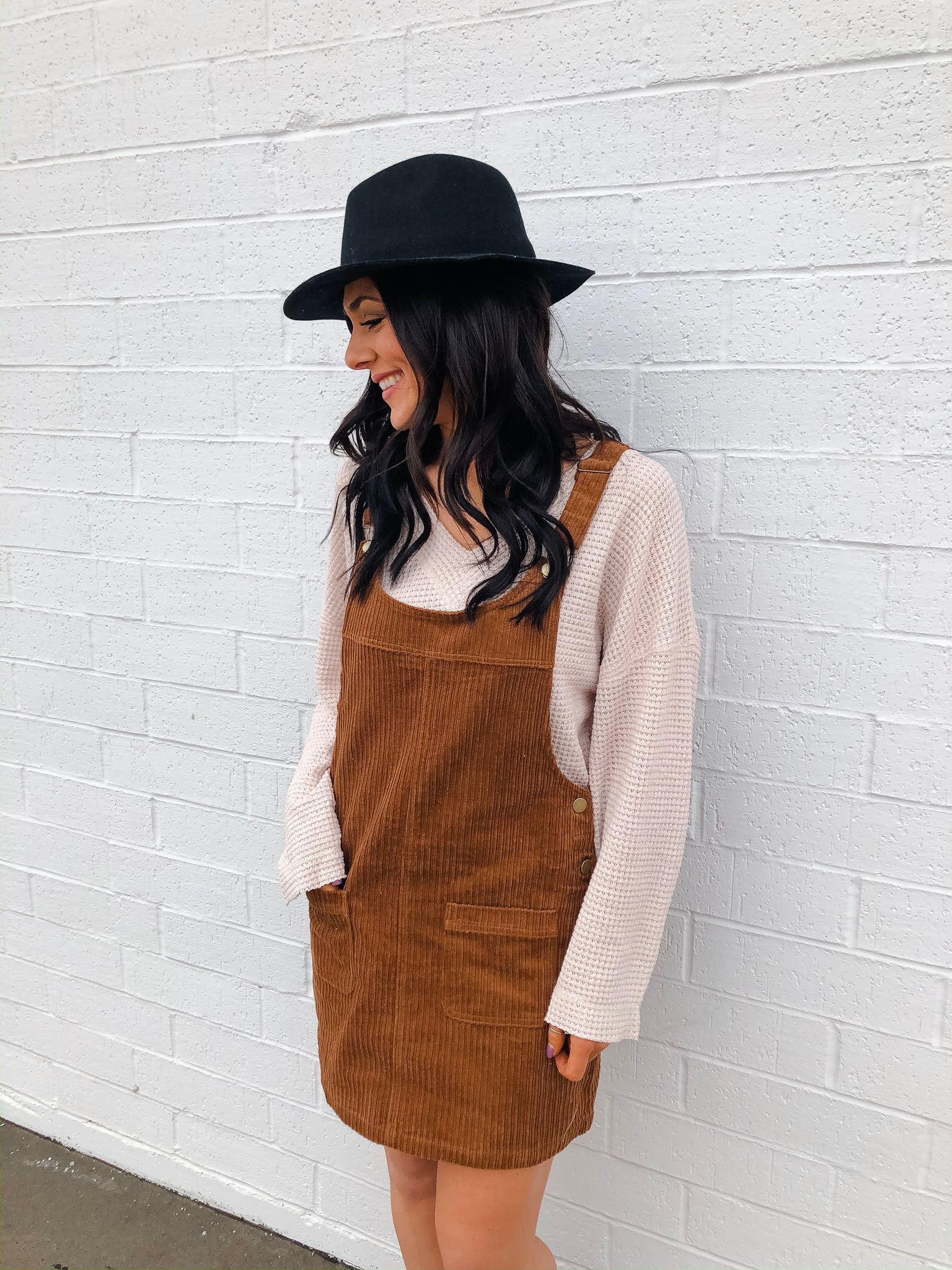 camel overall dress