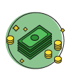 Money and coins icon