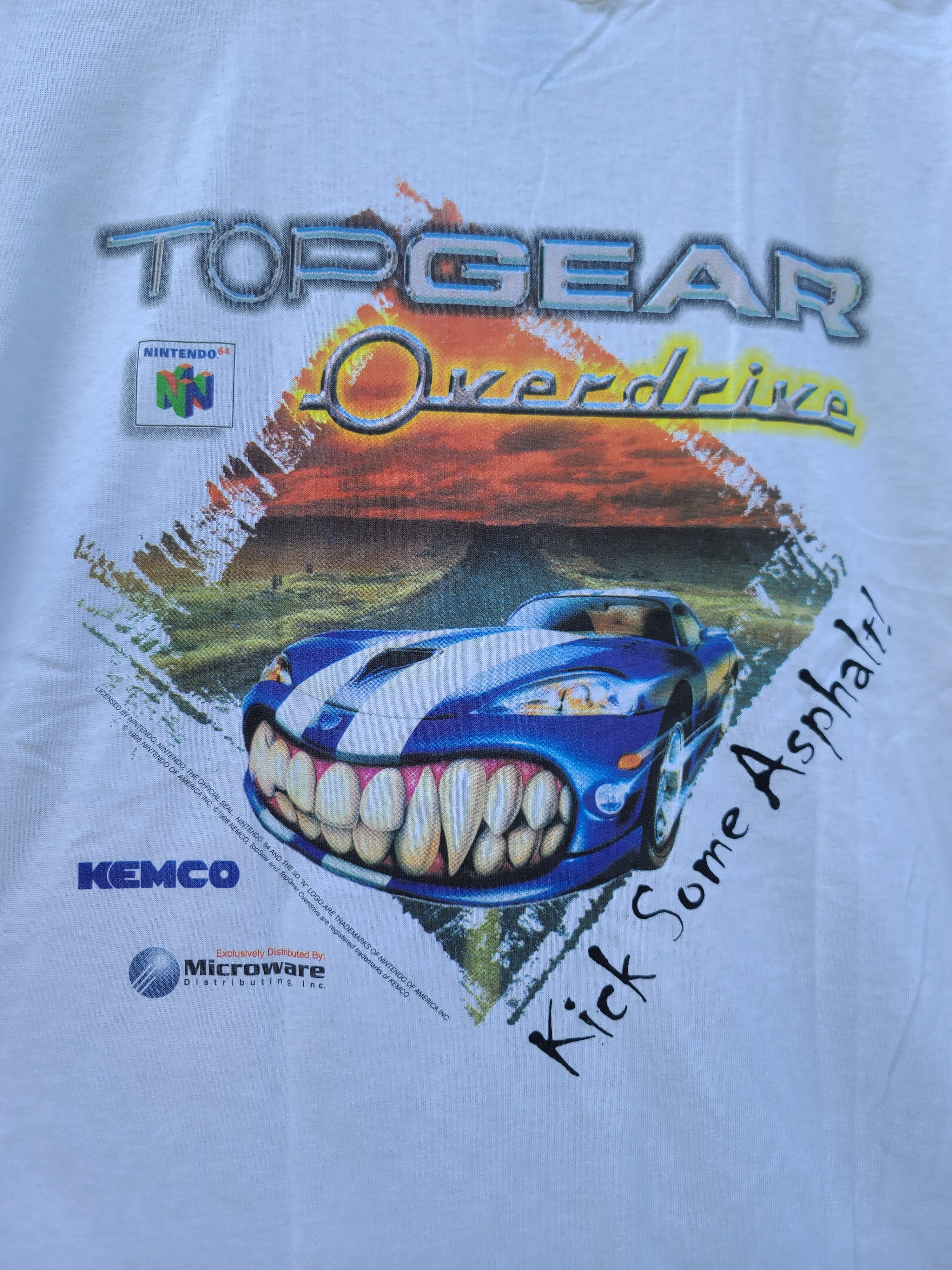 Buy Vintage Nintendo 64 N64 Top Gear Overdrive T Shirt Xl Vtg For Sale Fortune Nexus