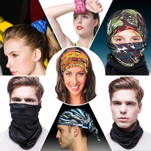 North America National Flags Bandana Women Yoga Headwear Men Motorcycling  Face Cover Neck Gaiter Seamless Sun Protection Scarf