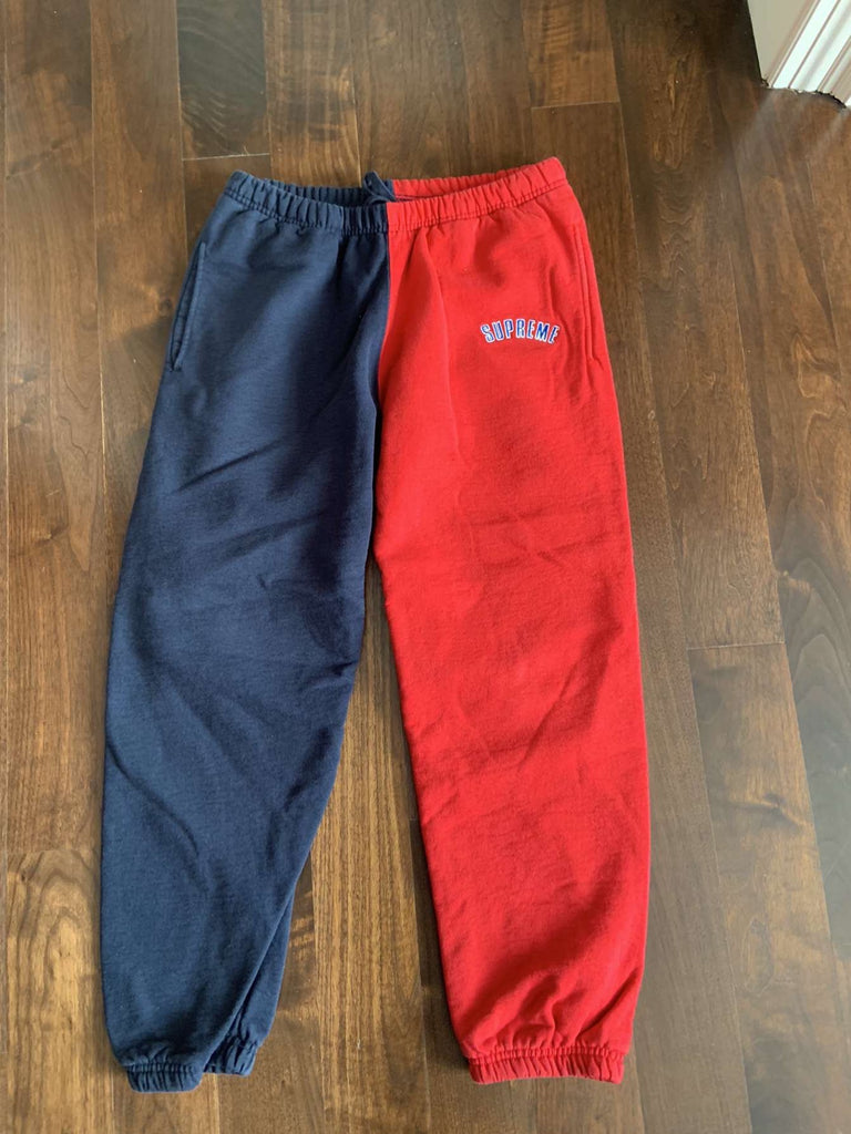 supreme red sweatpants