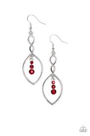 Timeless Twist Red Earrings