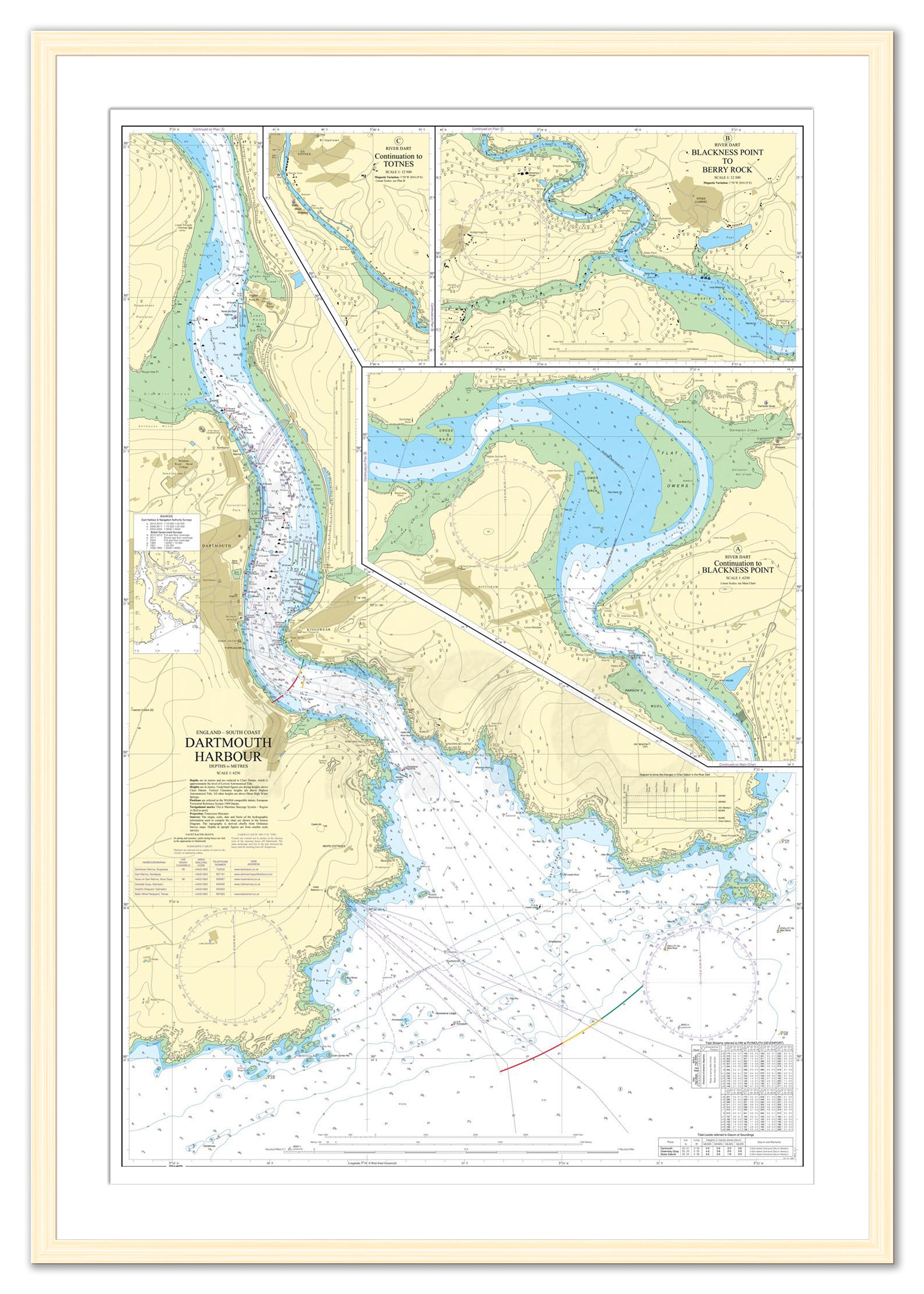 framed-nautical-chart-admiralty-chart-2253-dartmouth-harbour-from