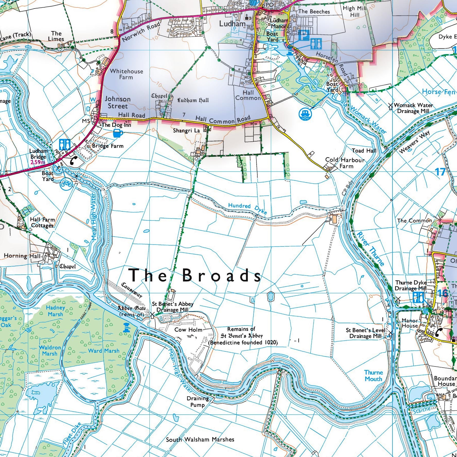 broads tours map