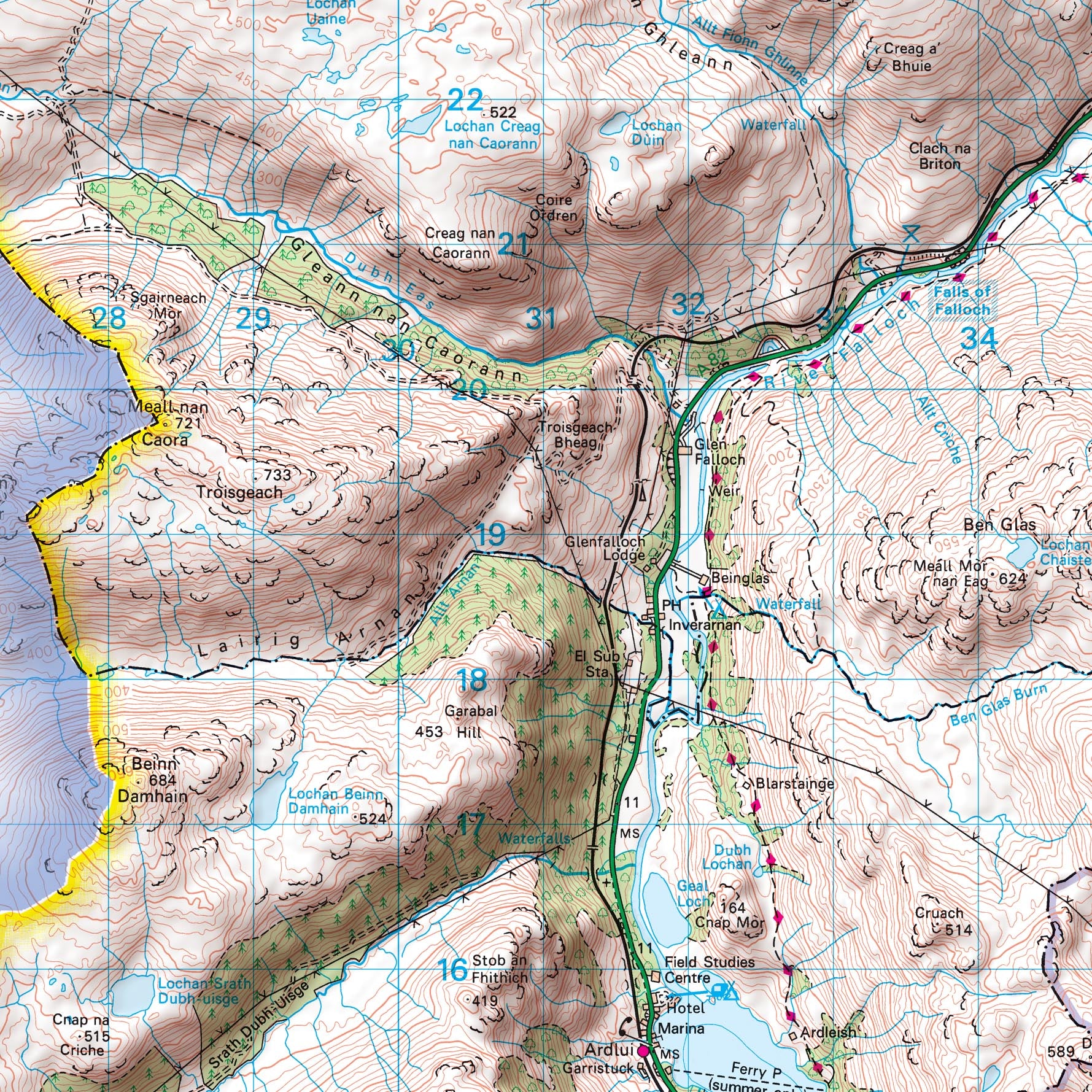 Loch Lomond & The Trossachs National Park - Map Poster from Love Maps On