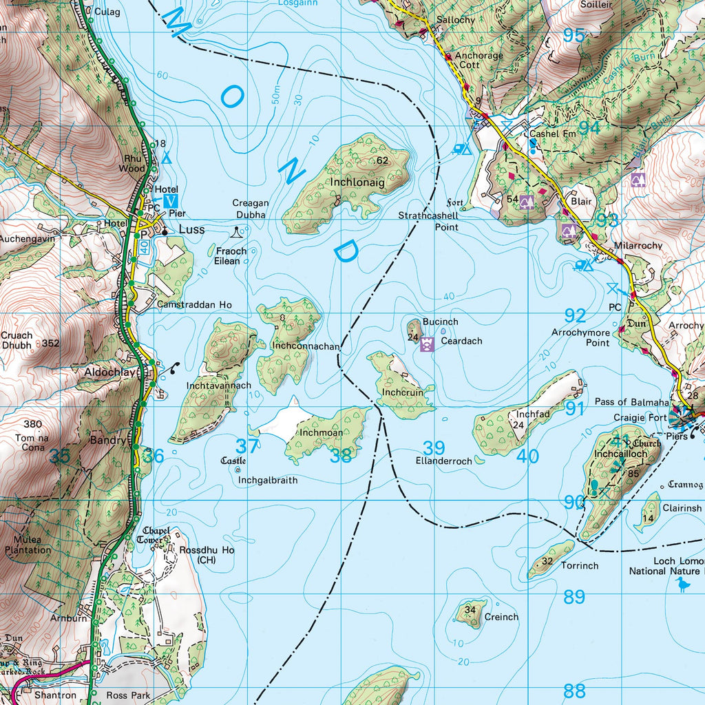 Loch Lomond The Trossachs National Park Canvas Print From Love Maps   Lomond LDR Web3 1024x1024 