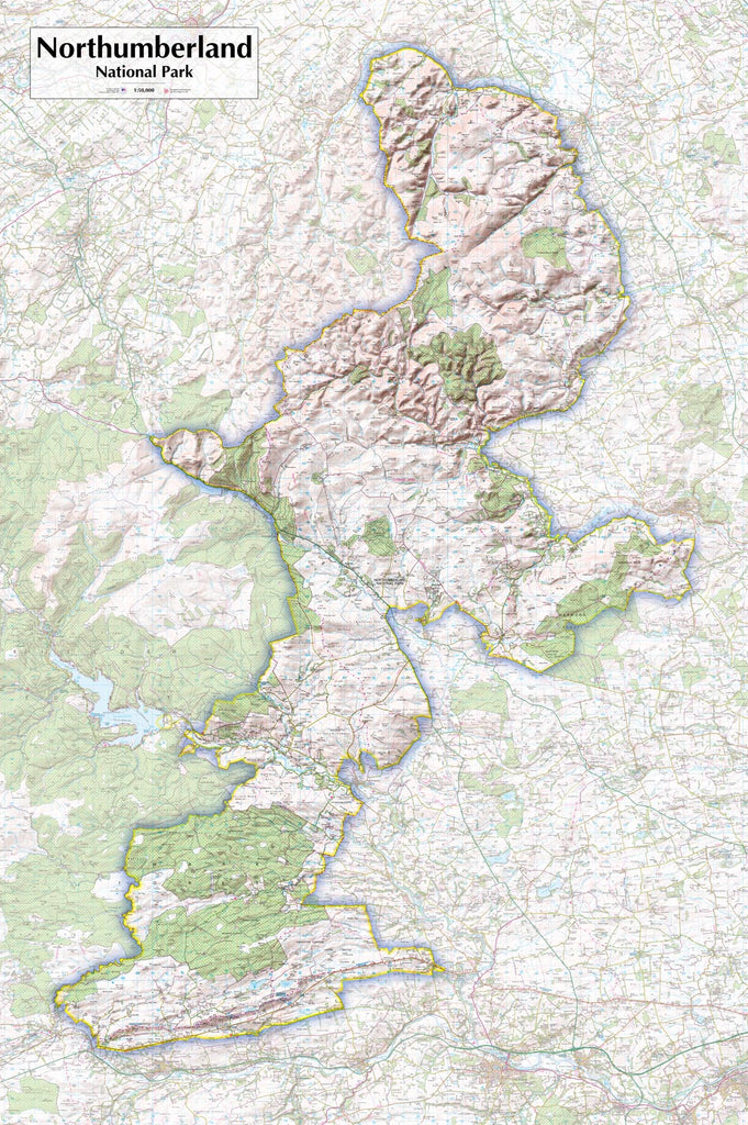 Northumberland National Park Map Poster From Love Maps On   NORTHUMBERLAND LDR Web1 Cc9b215e E1f1 4036 8618 1b57f498bc95 1024x1024 