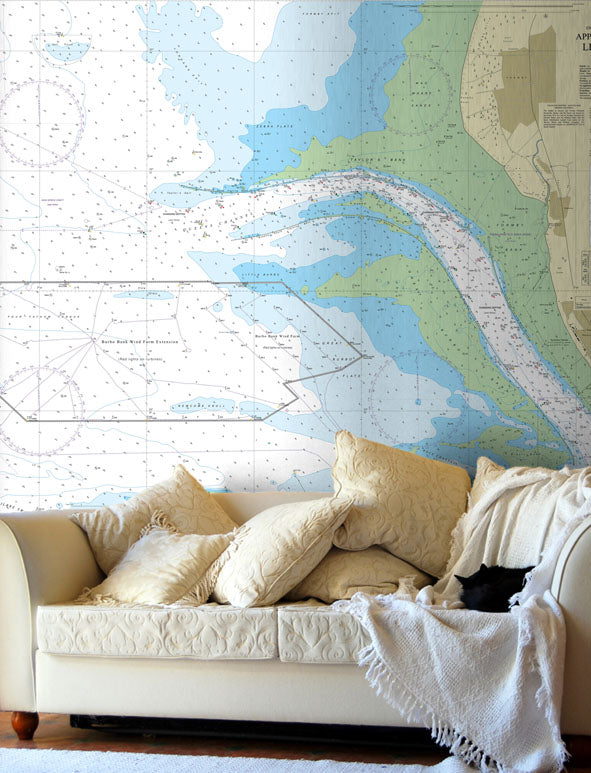 Nautical Chart Wallpaper  Nautical Map Wallpaper  Nautical Charts by  NavChartArt  Nautical wallpaper Powder room wallpaper Nautical room