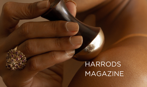 We are beyond grateful to share Ayurveda with more of the world by being in the iconic @‌harrods store. 😭 and be featured in their brilliant magazine.