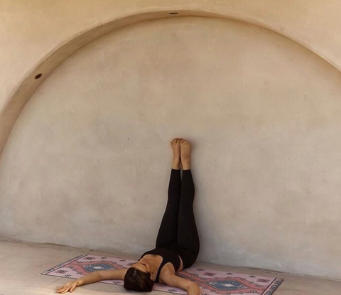 practising yoga