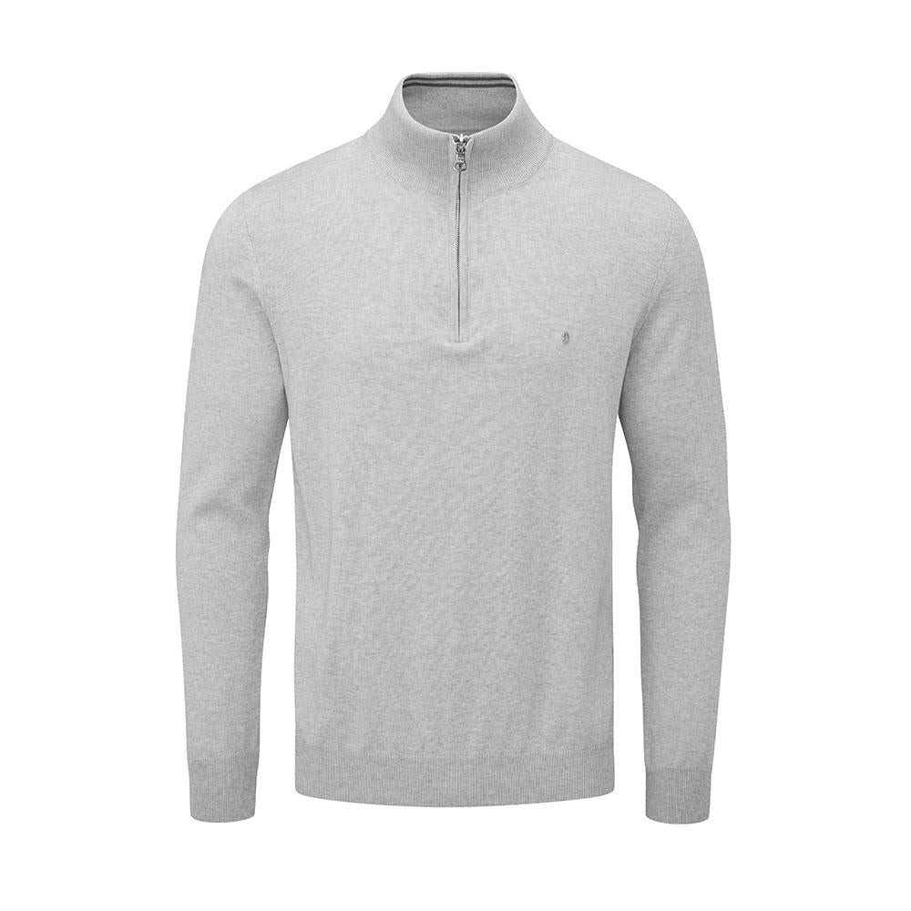 Waldorf Pin Cotton Zip Neck Sweater