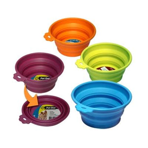 Pet One Silicon Pop-Up Bowl Travel Food or Water 370ml