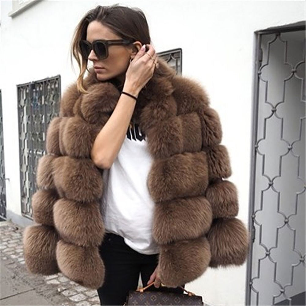 Fox Genuine Fur Coat 