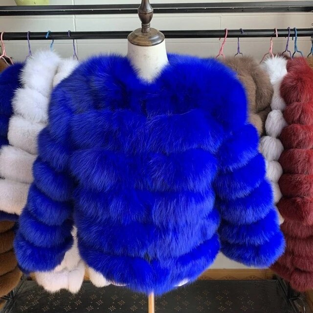 Fox Genuine Fur Coat and Hoodie 