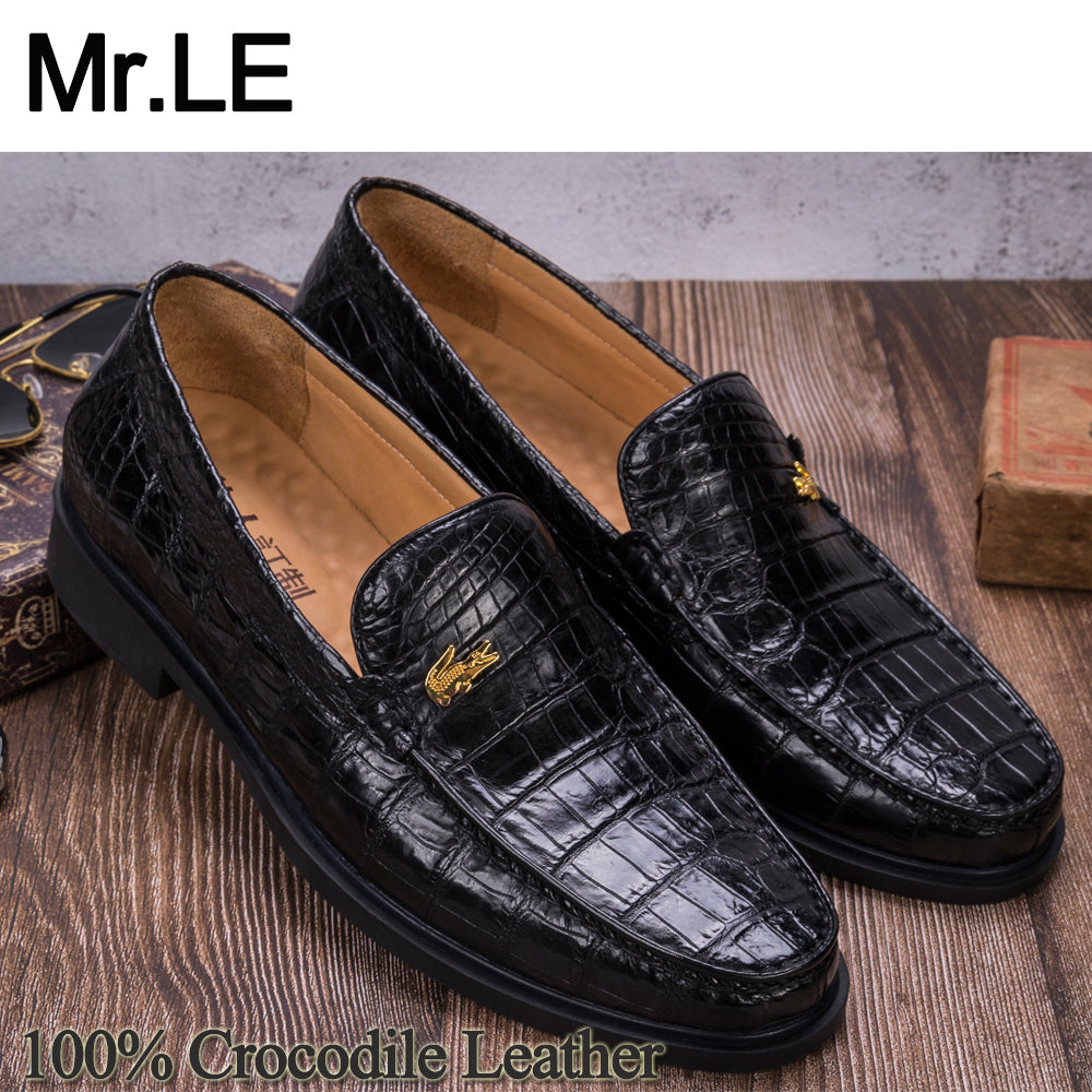 Crocodile Shoes Men Casual 100% Genuine 