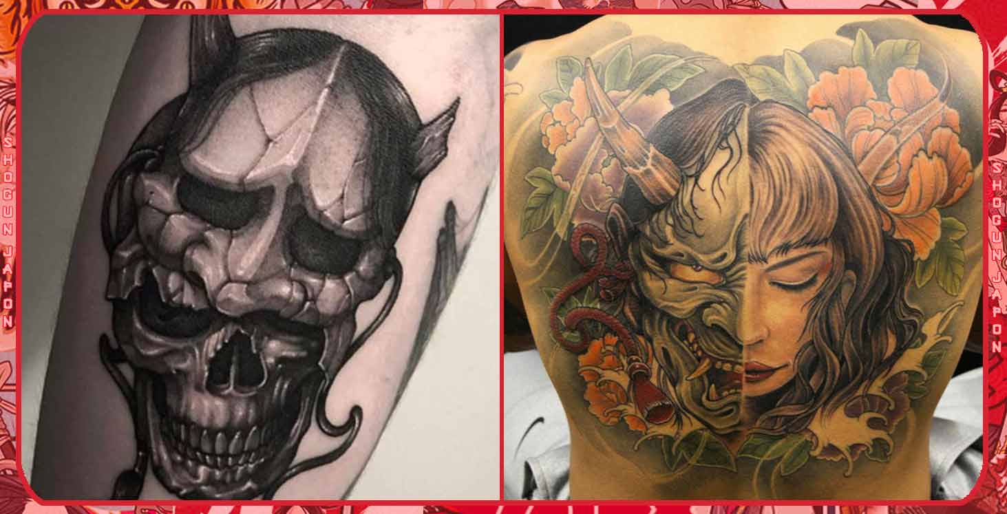 japanese samurai mask tattoo meaning