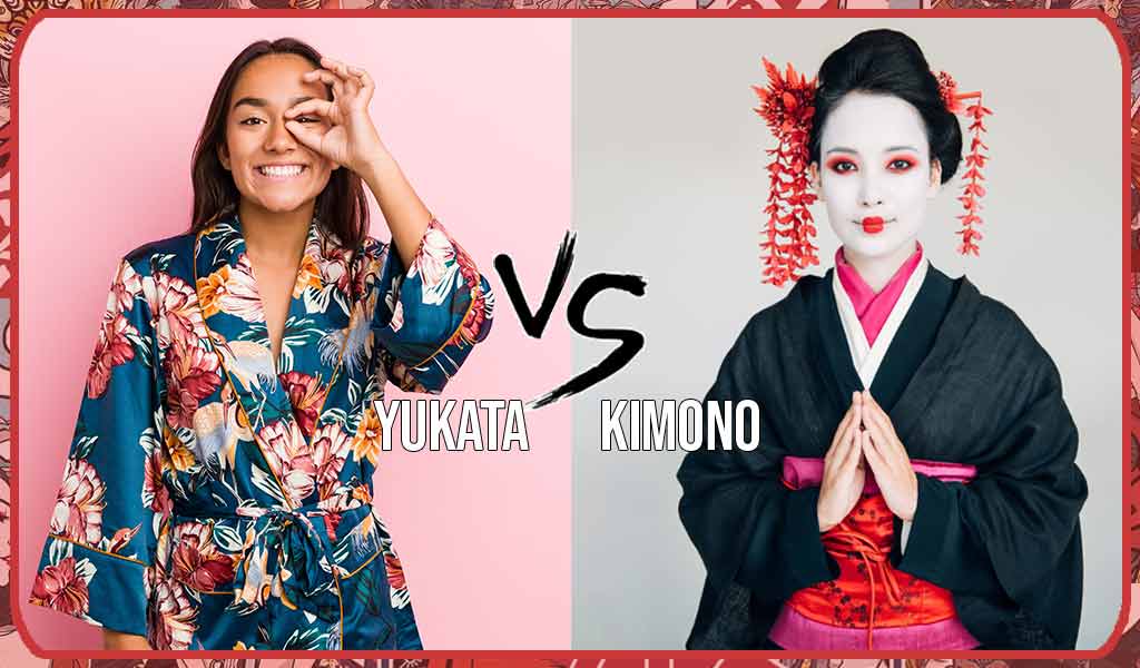 Difference between kimono vs yukata. 2 Women wearing traditional Japanese clothings