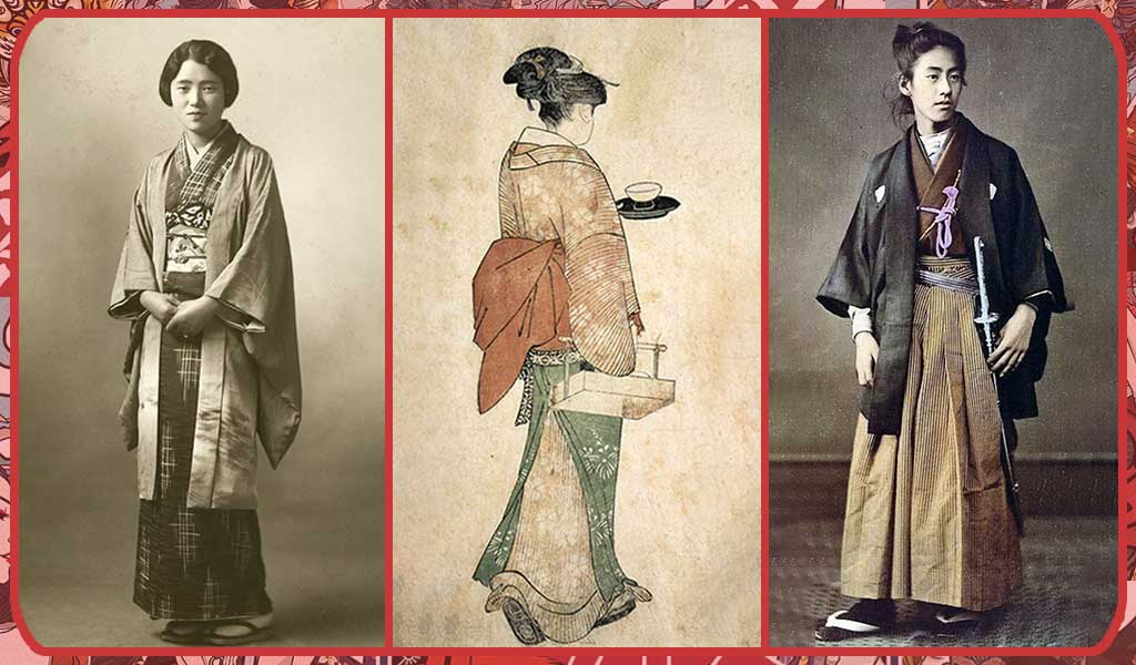 How to wear the traditional haori according to the great periods of samurai and geisha