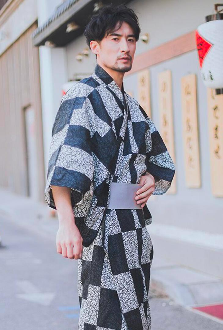 Traditional Japanese Kimono Robe Male | Kimura Kami – KimuraKami