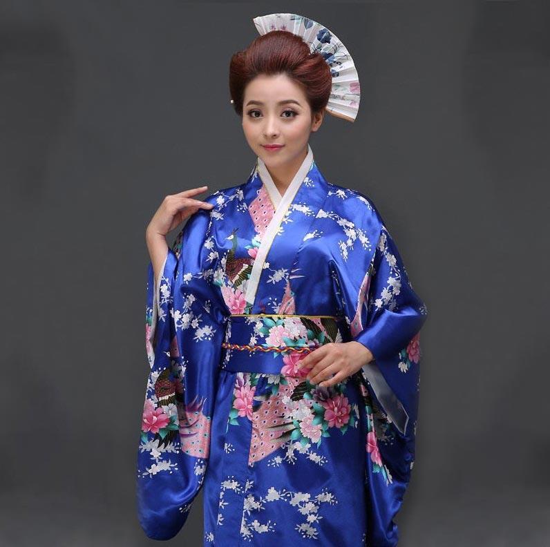 Traditional Japanese womens kimono dress Japan national costume