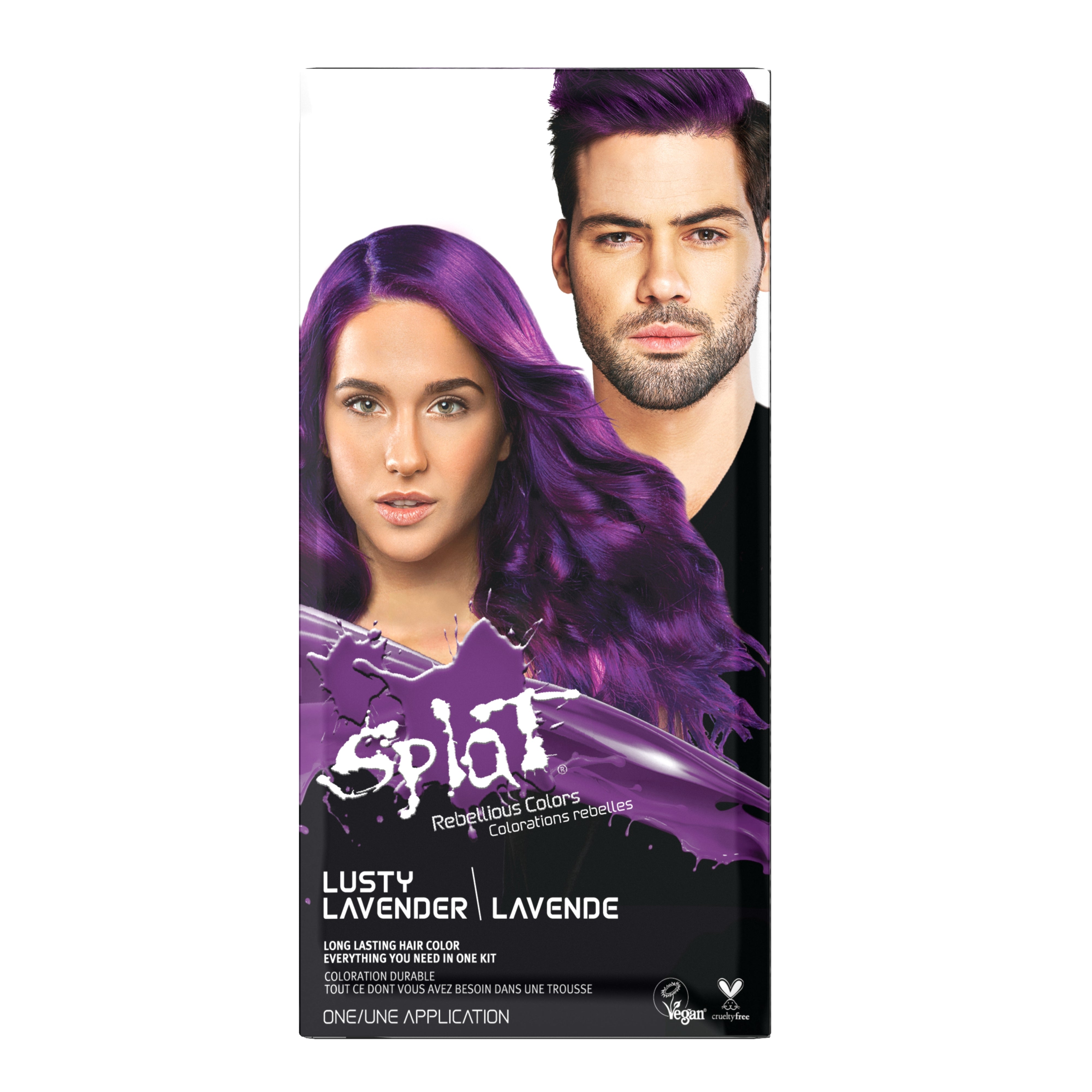 Splat At Home Hair Dye Colour Kit Pink Aqua Purple Lavender Blue