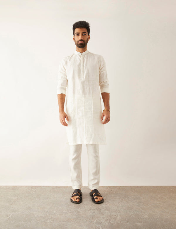 Buy Men Kurta / Men Traditional White Kurta Embroidered Kurta Design  Pakistani/ Indian Men Kurta Online in India - Etsy