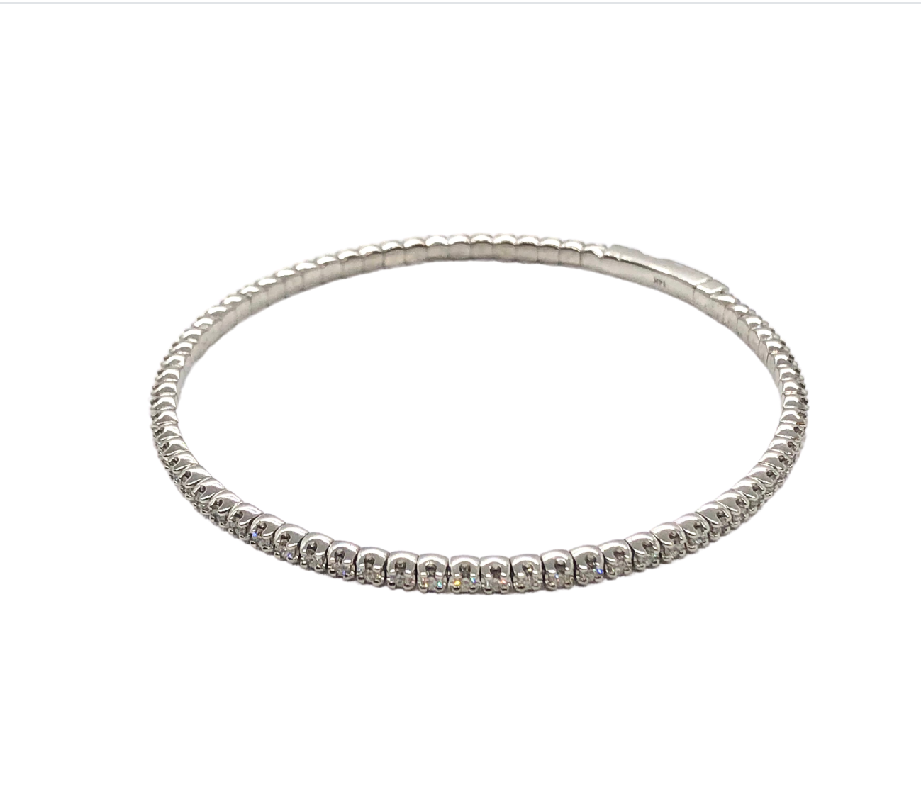 14k White Gold Diamond Flex Bracelet – Compton Jewelers