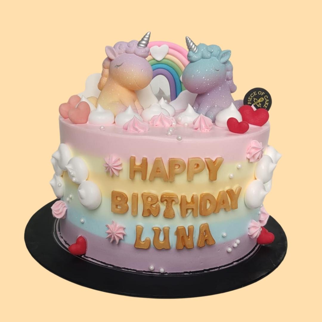 Easy Unicorn Cake - BakingQueen74