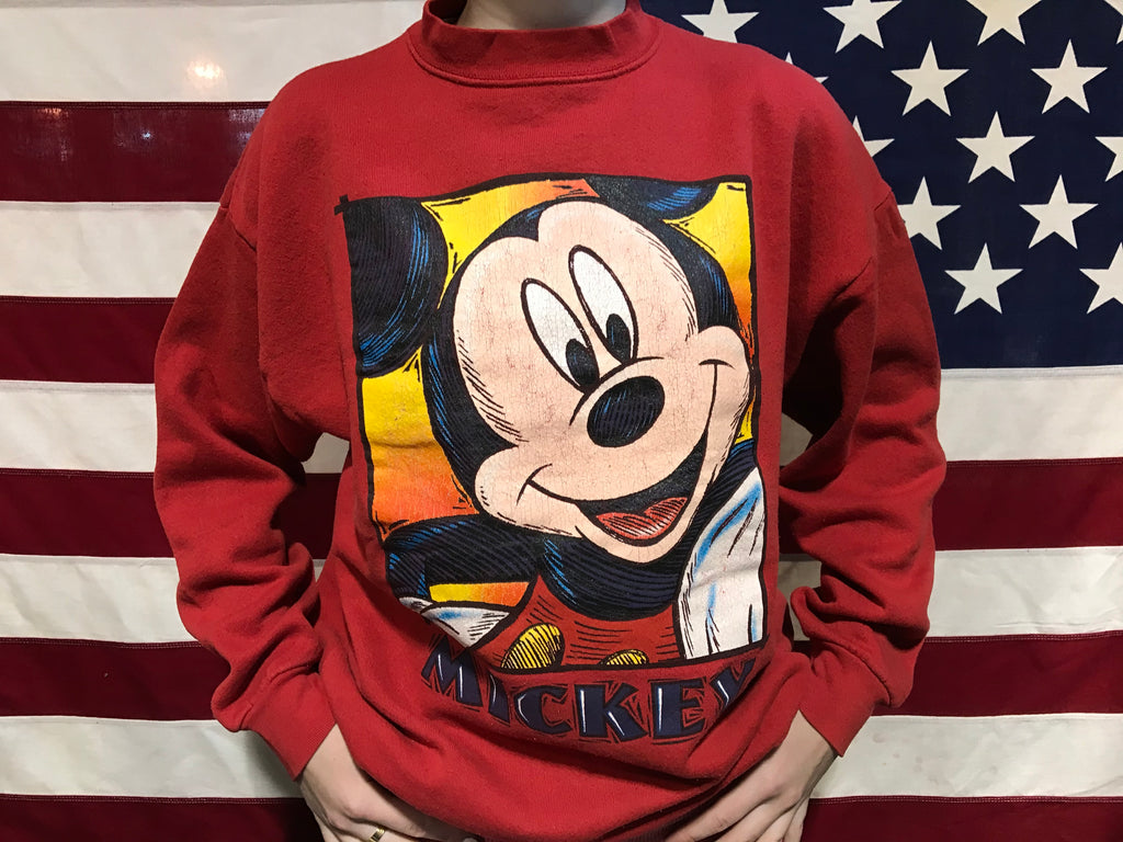 Mickey Mouse 90's Vintage©️Disney Crew Sweat by Mickey Unlimited 