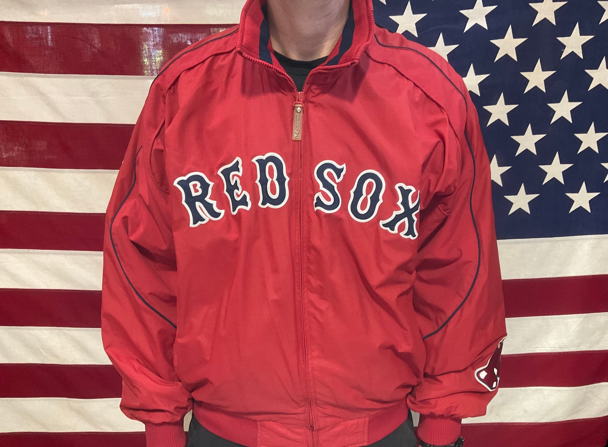 Red and Blue Letterman MLB Boston Red Sox Varsity Jacket  Jackets Masters