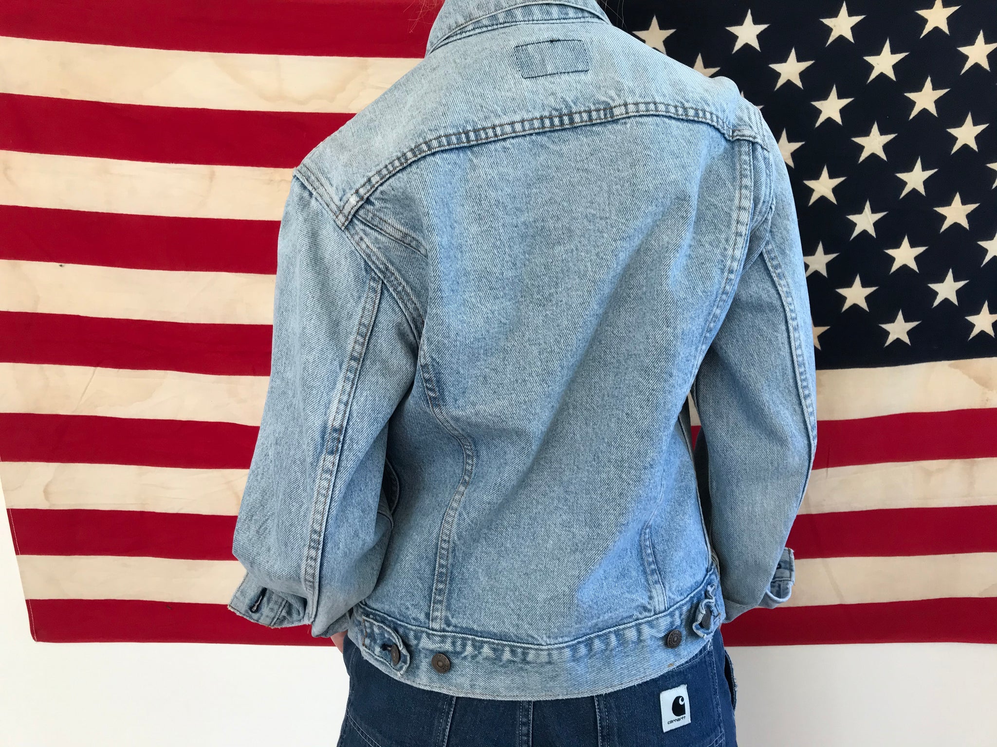 Levis Denim Vintage Mens Trucker Jacket Made in USA – American Vintage  Clothing Co.