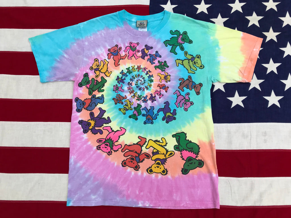 Grateful Dead Spiral Bears Tie Dye T-shirt 