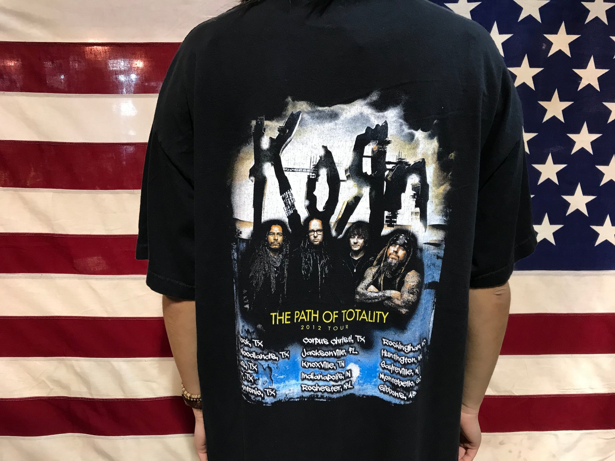 Korn - The Path of Totality Tour 2012 Original Vintage Rock T