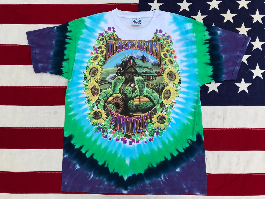 Vintage 90s Grateful Dead Tie Dye Rock Concert Tour T Shirt M -  Denmark