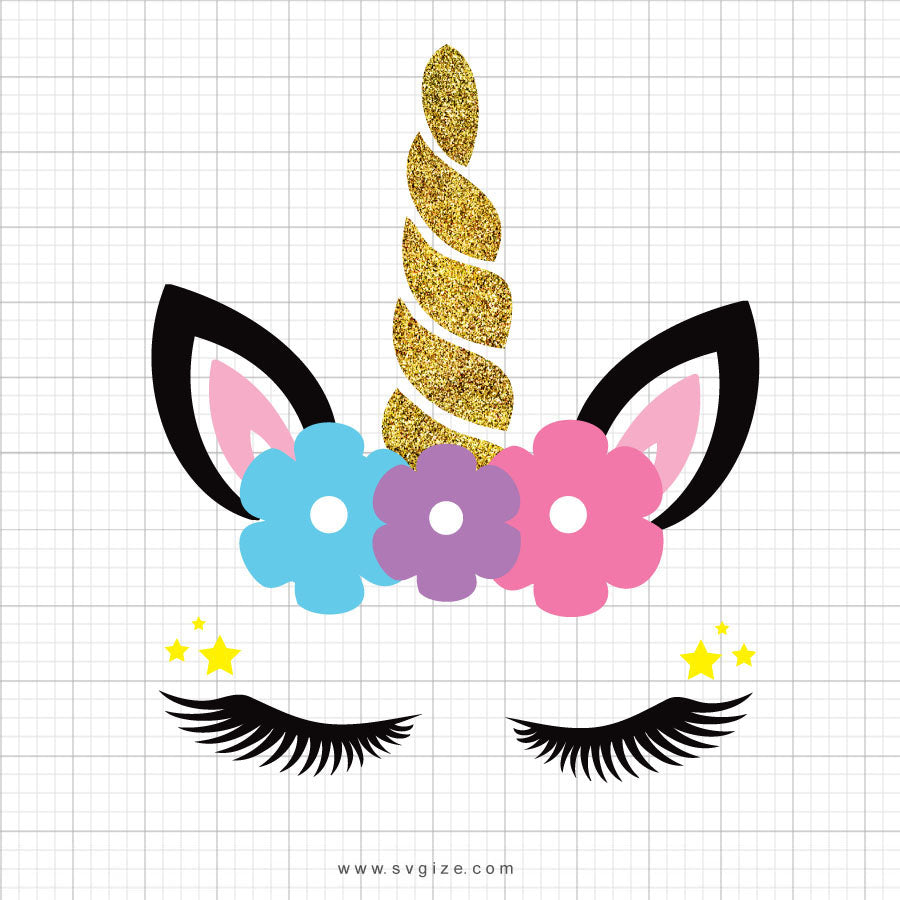 Download Glitter Unicorn Head Svg Clipart - SVGize