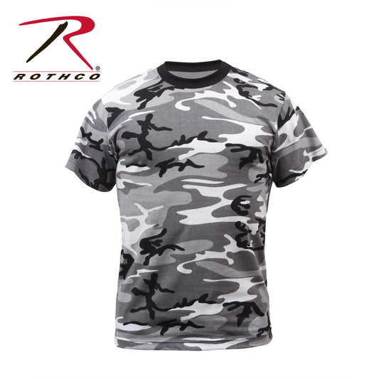 Custom Printed Long Sleeve Digital Camoflage T-Shirts - 6385