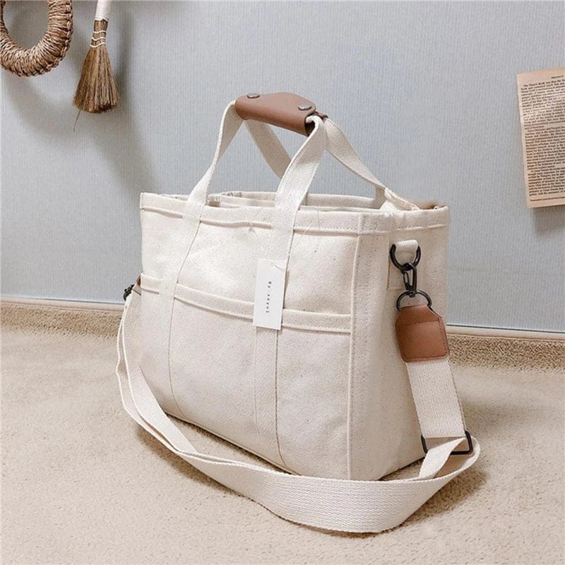 Canvas Multifunctional Mommy Bag-image-5