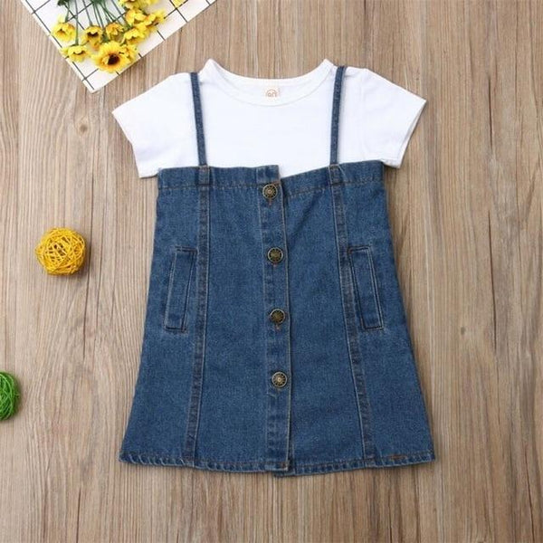 Baby Denim Dress Set - Momorii