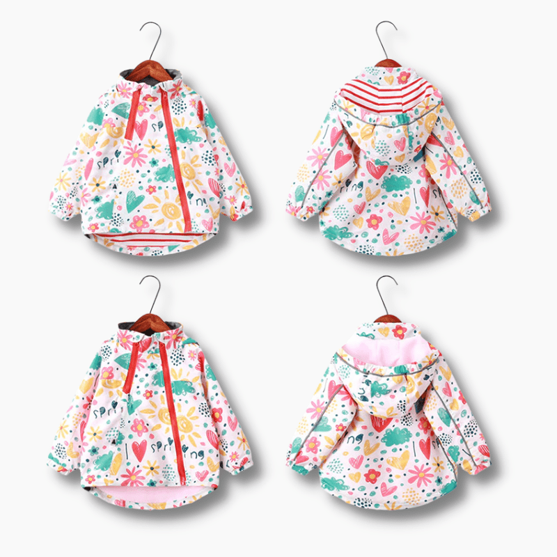 Momorii Toddler Girls Hooded Cape Coat