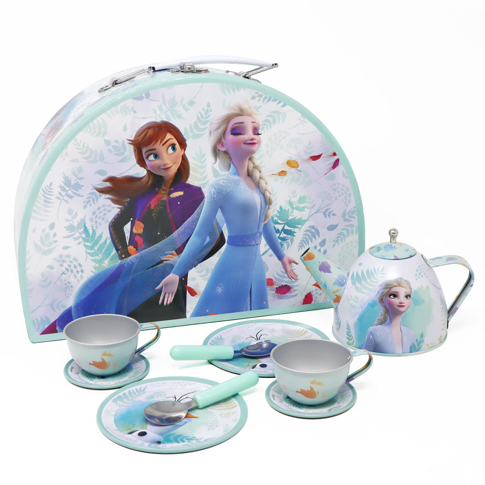 frozen tin tea set