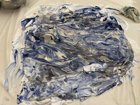 how to marble dye fabric