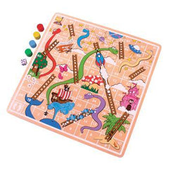 Snakes and ladders board game