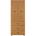 WARDROBE, Combi With 3 Drawers, Light Oak, DISS BED CENTRE & FURNITURE W/HOUSE