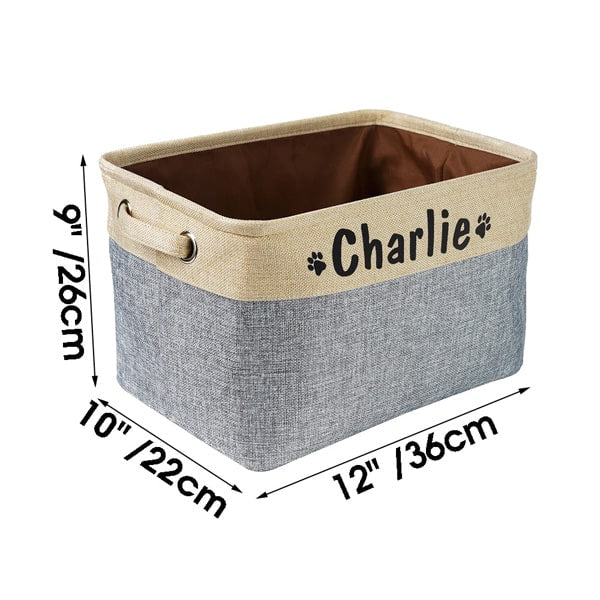 Dimensions du panier de rangement personnalisé pour chien