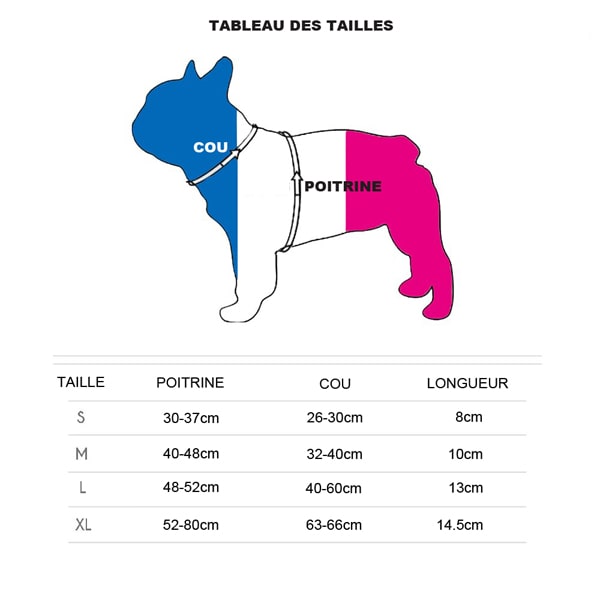 Harnais antitraction pour petit chien: guide des tailles