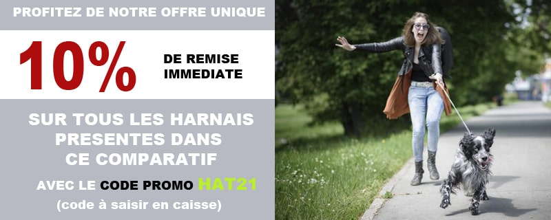 Offre promo harnais anti-traction pour chien 2021