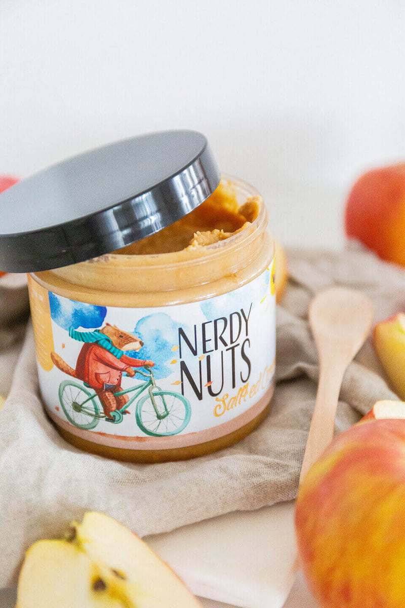 Salted Caramel Peanut Butter | Nerdy Nuts